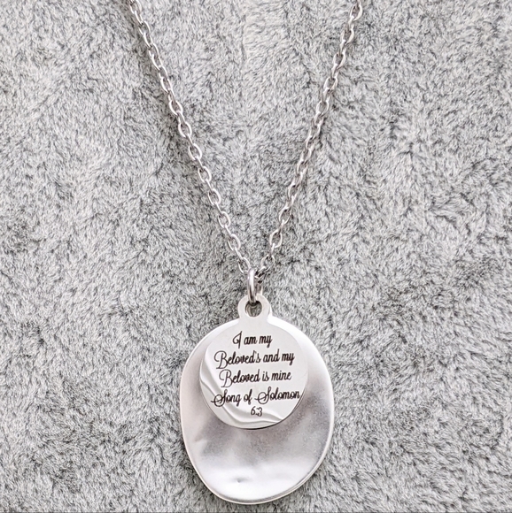 Christian Bible Verse Scripture Necklace - Picture 4 of 8